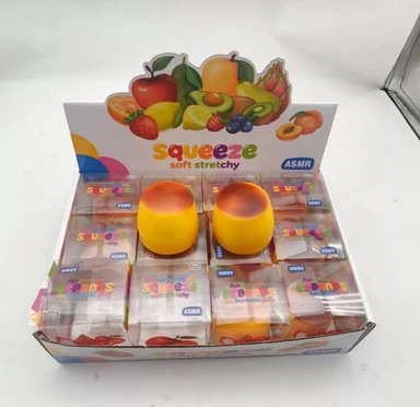 Pudding Squishy - Clay & Building Block Filling