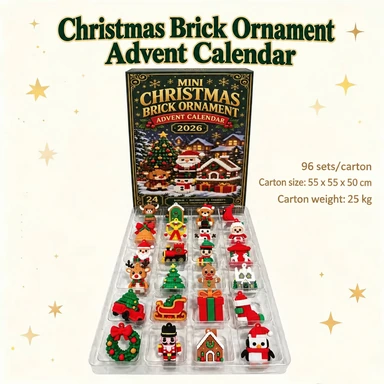 Christmas Brick Ornament Advent Calendar